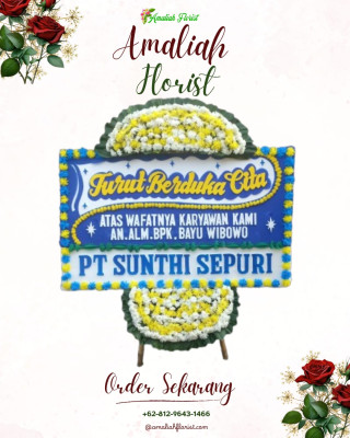Papan Bunga Duka di Sekaran